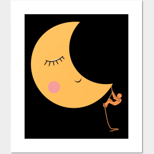 Moon Climbing Posters and Art